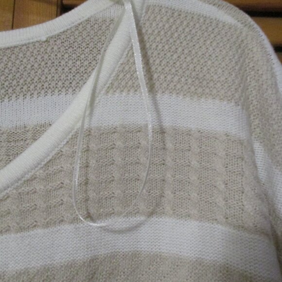 a.n.a. top/sweater NEW with tags lightweight tan & cream knit pullover size 3x - Picture 11 of 11